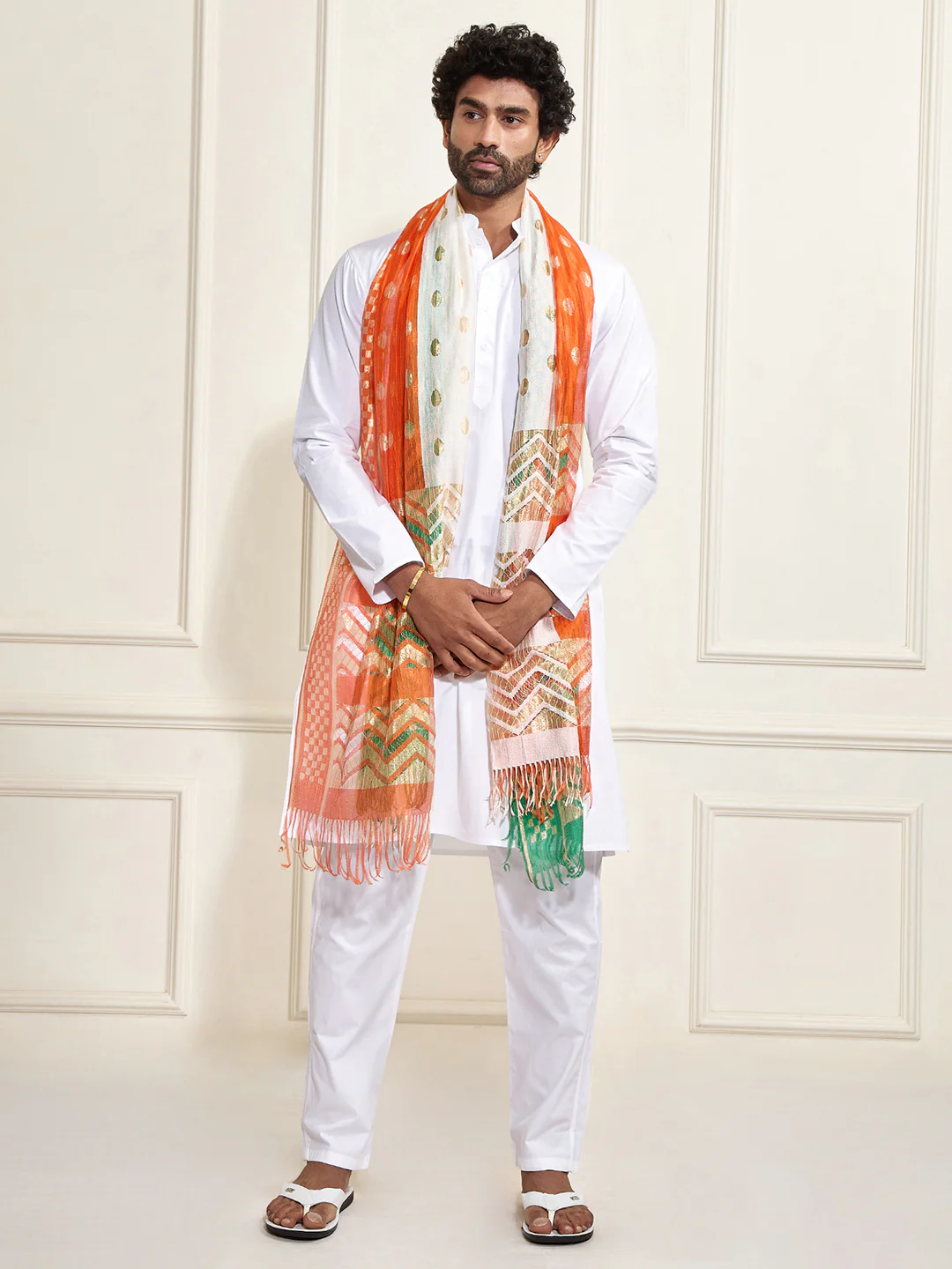 Kurta And Pyjama And Dupatta Set - Image 2