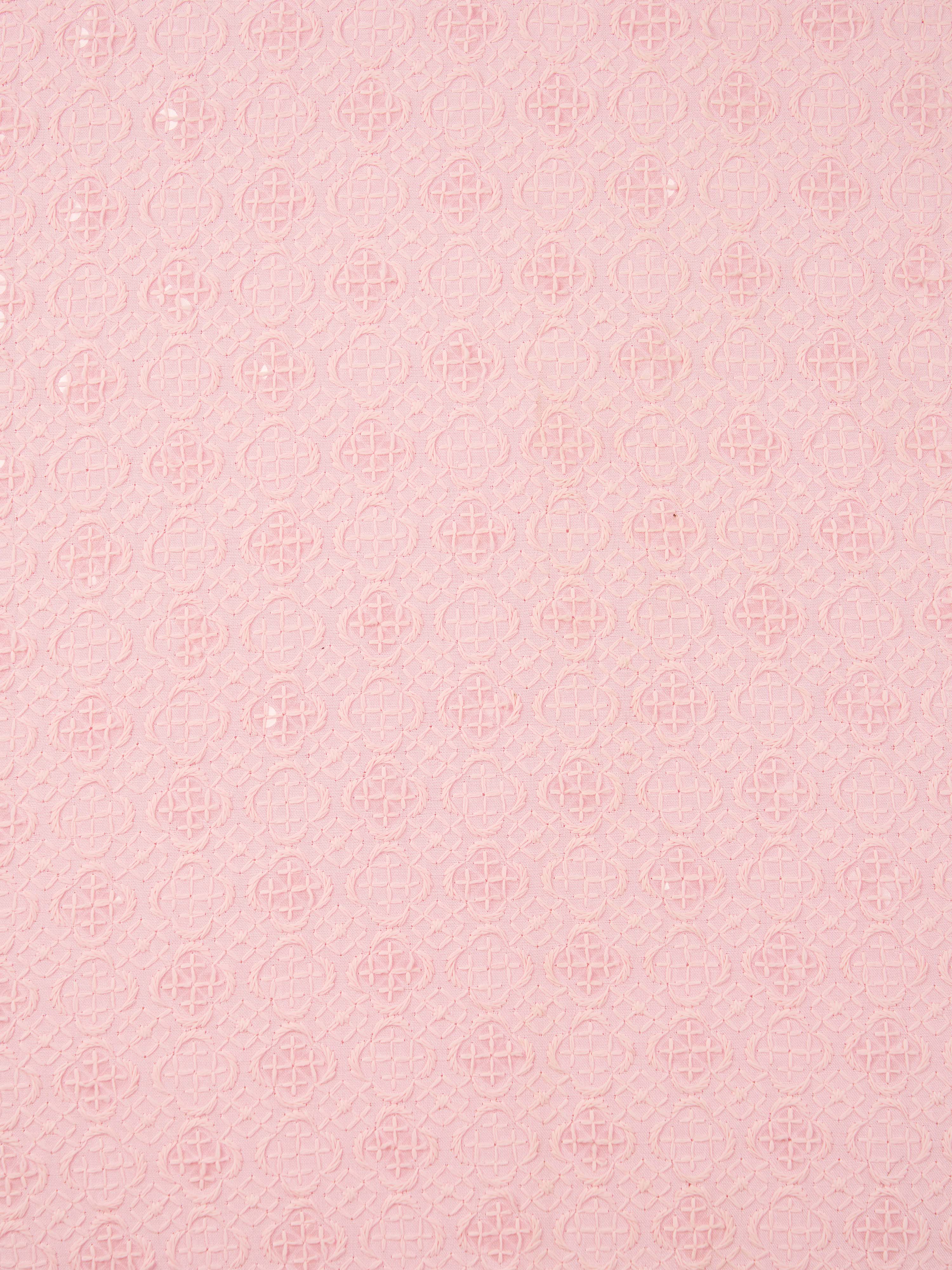 Men Pink Silk Blend Embroidered Dupatta - Image 2