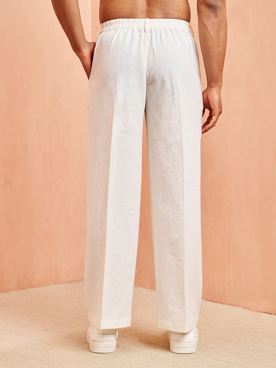 Men's White Cotton Pant - Image 5