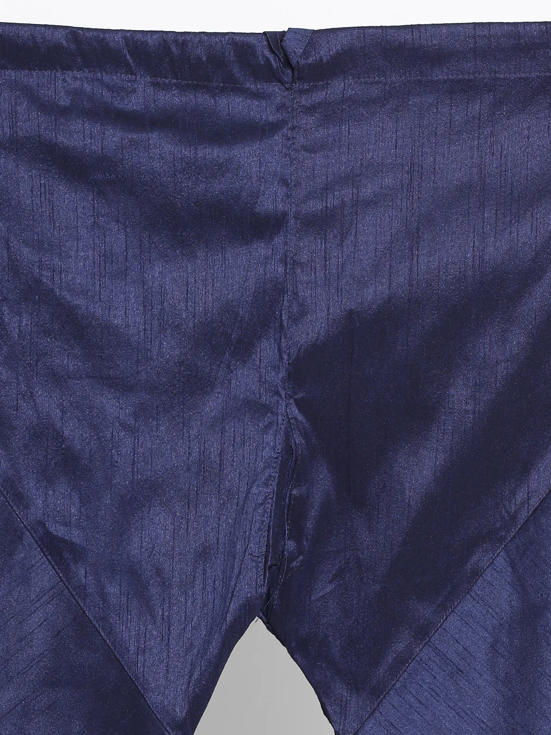 VASTRAMAY Men's Blue Zari Weaved Kurta Pyjama Set - Image 5
