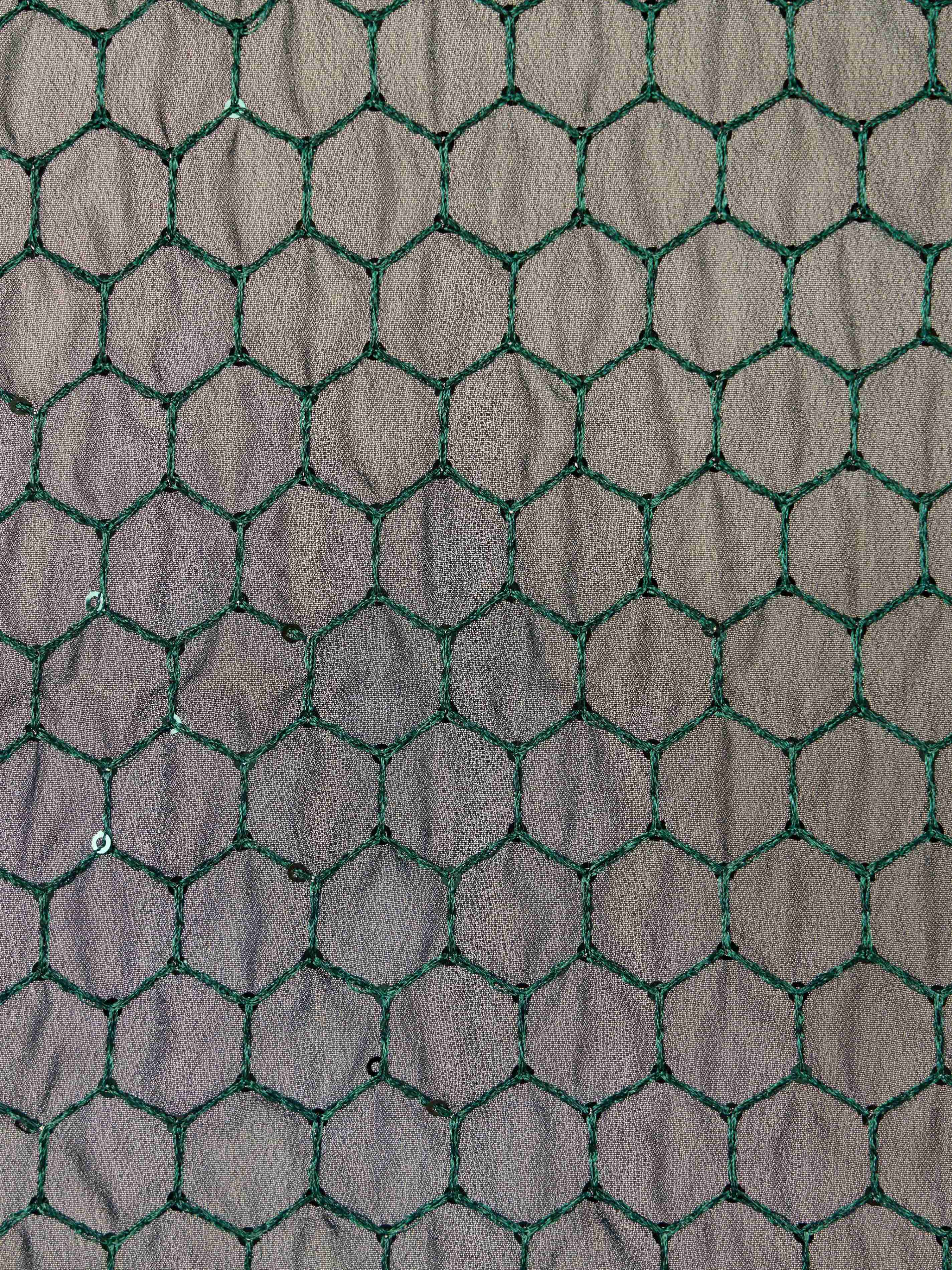 Men's Bottle Green Georgette Plain Dupatta - Image 5