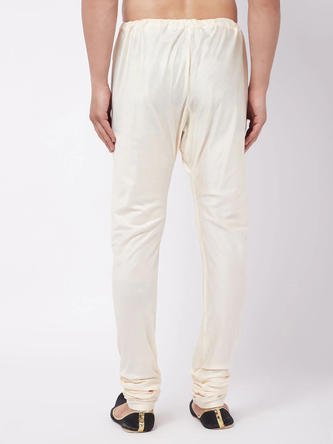 Men's Cream Viscose Pyjama - Image 3