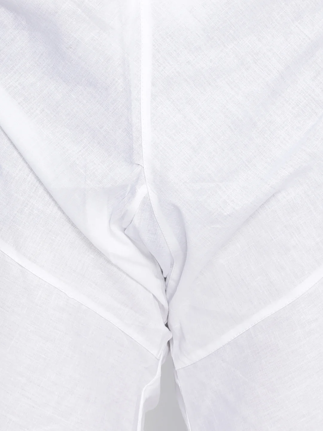 VASTRAMAY Men's White Cotton Kurta, Pyjama & Dupatta Set - Image 5