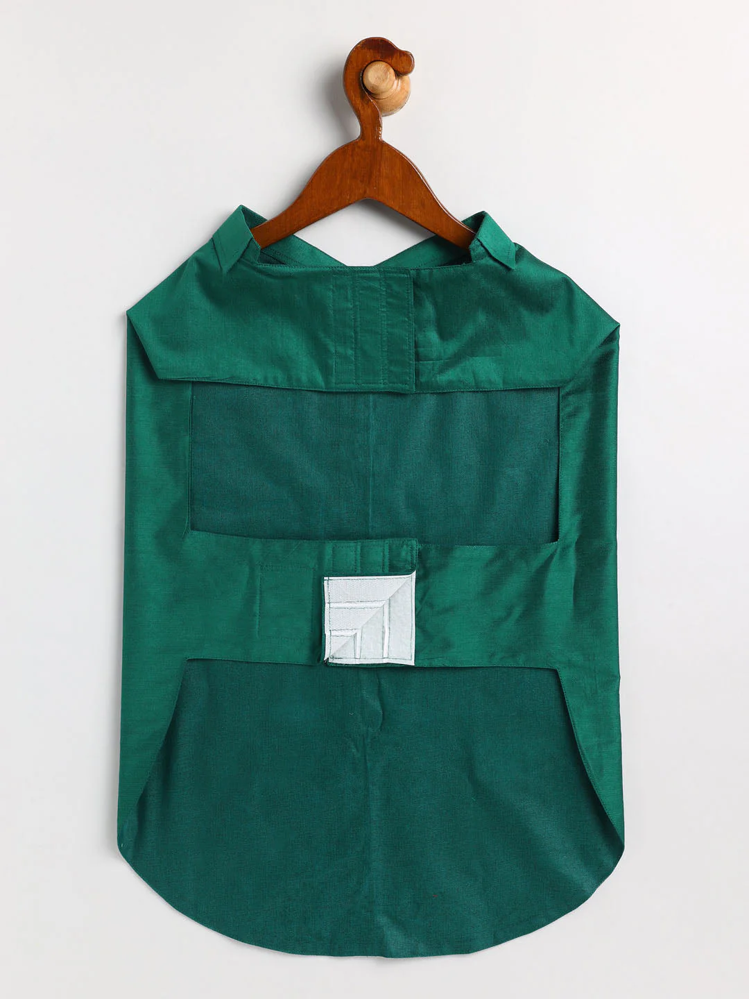 Dogs' Green Silk Blend  Shirt And Dupatta Set - Image 4