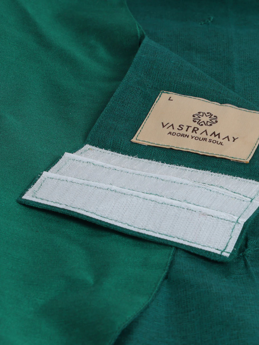 Dogs' Green Silk Blend  Shirt And Dupatta Set - Image 7
