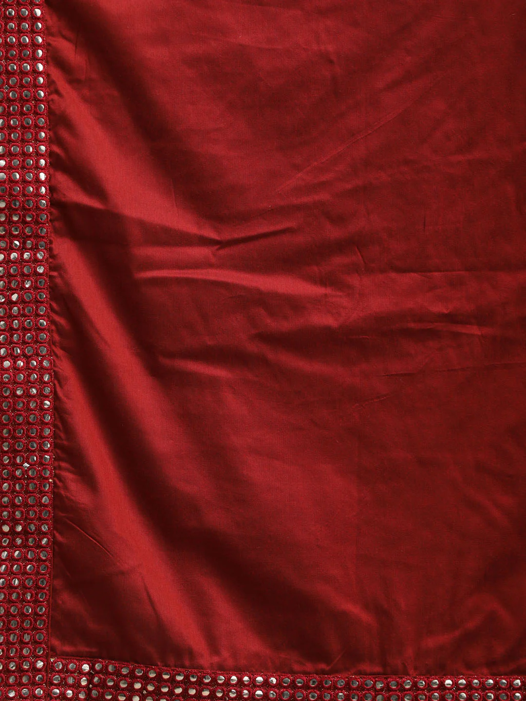 Men's Maroon Mirror Kurta With Dhoti And Dupatta Set - Image 6