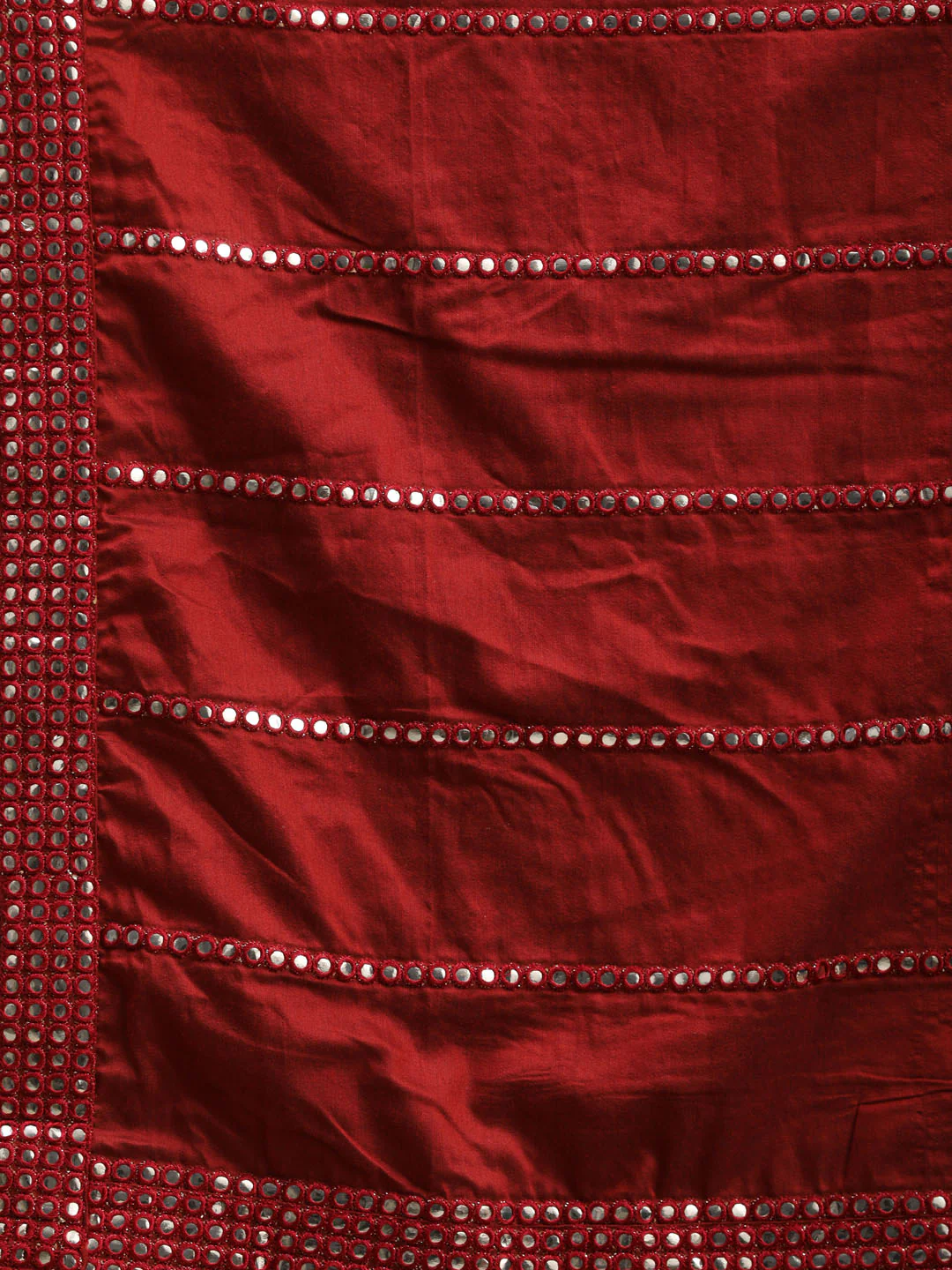 Men's Maroon Viscose Kurta Pyjama And Dupatta Set - Image 6