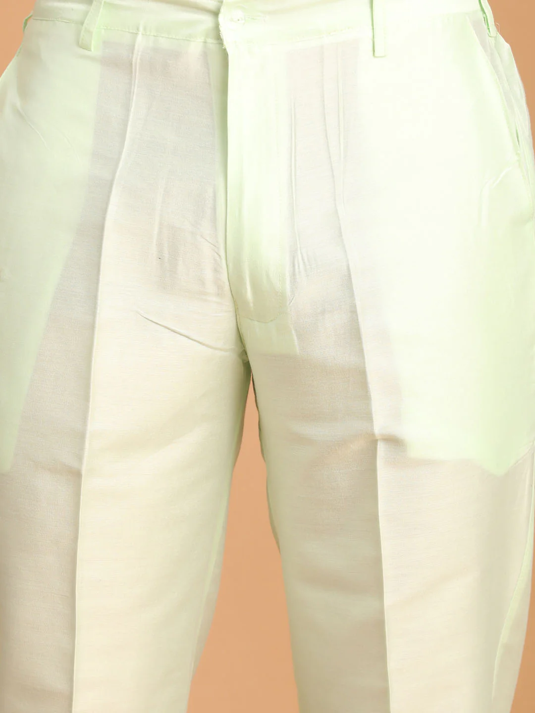 Men's Mint Green Mirror Kurta Pant Set - Image 6