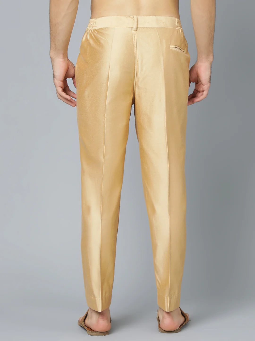 Men's Rose Gold Viscose Pant Style Pyjama - Image 3