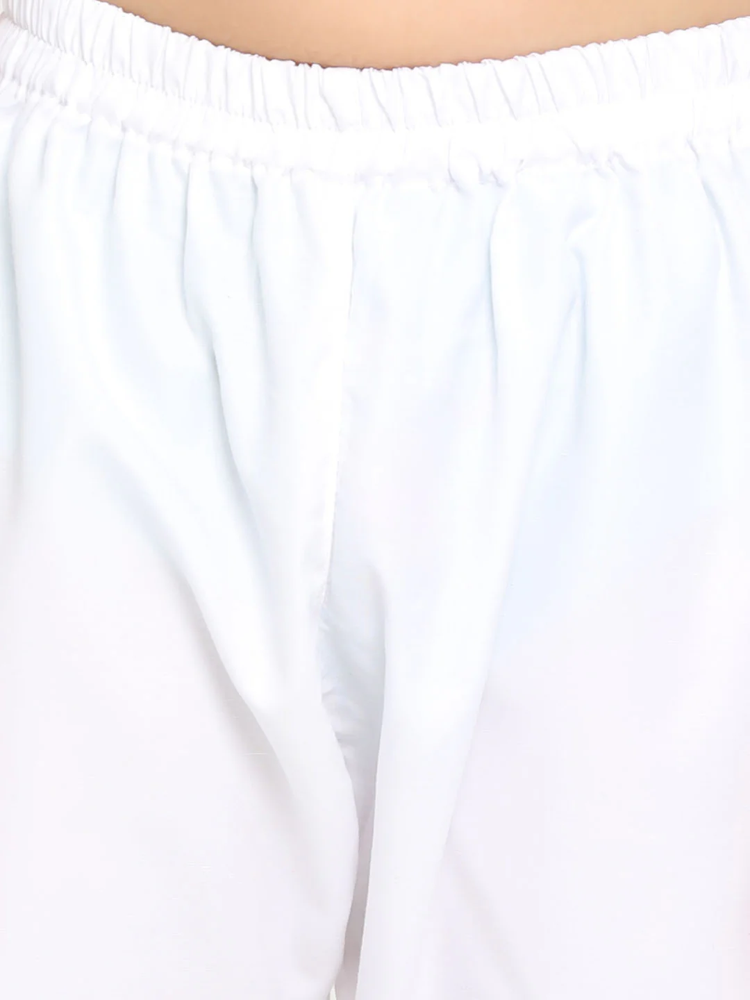 Boy's' Maroon And White Schiffli  Kurta Pyjama Set - Image 6