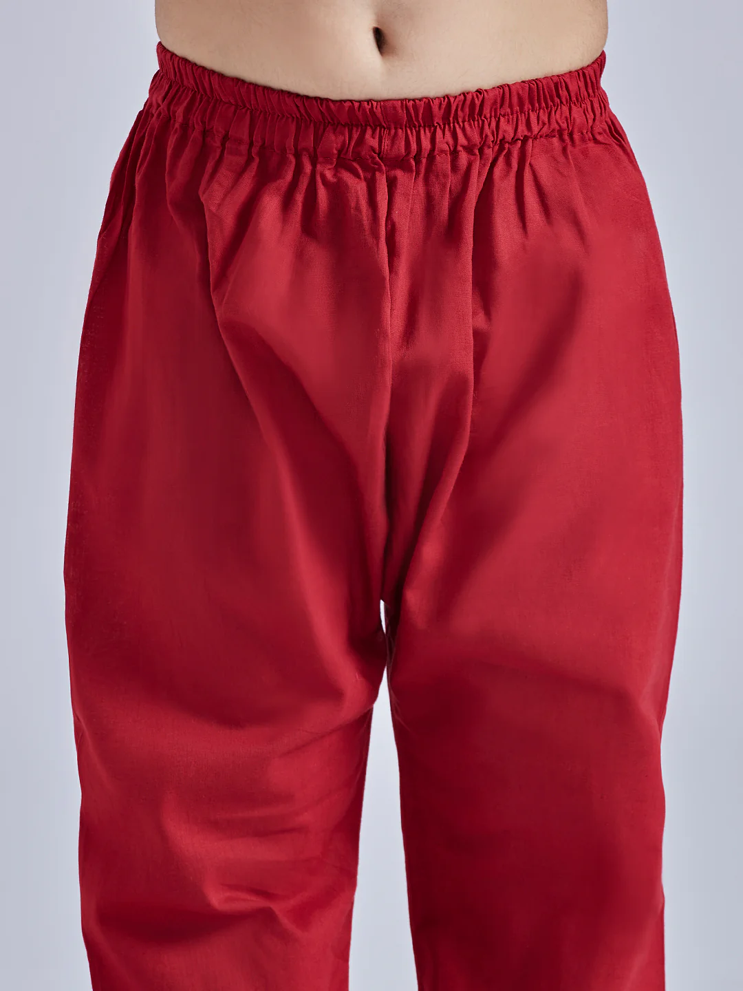Boy's' Multicolour And White Kurta Pyjama Set - Image 6
