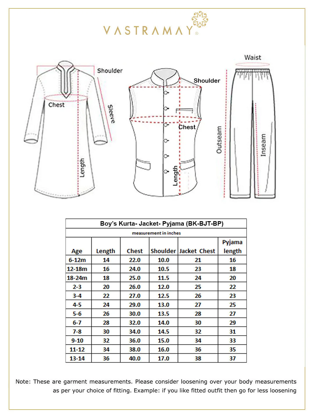 Boy's Orange And White Jacket, Kurta And Pyjama Set - Image 7