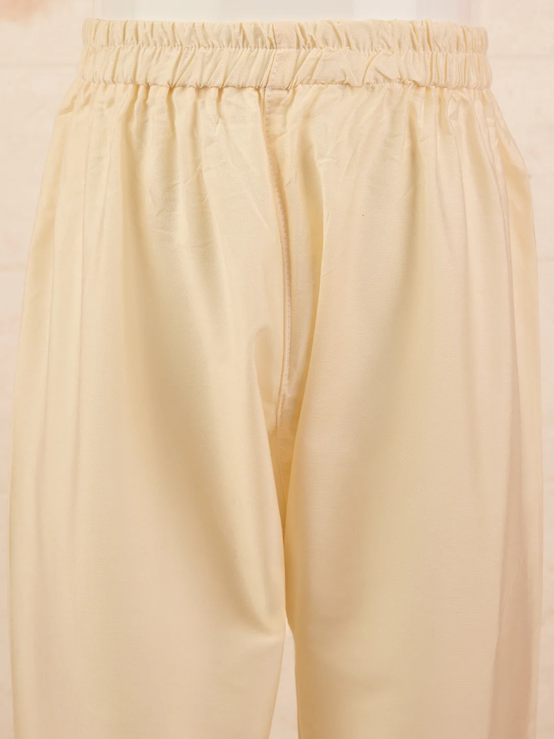 Boys Yellow Sequin Kurta Pajama Set - Image 6
