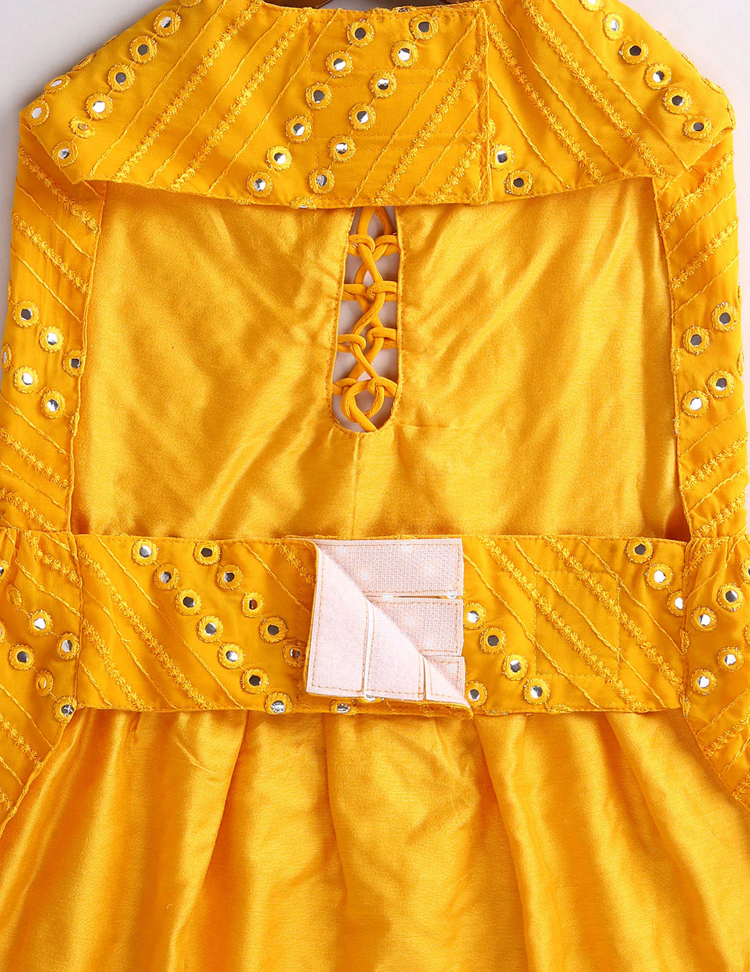 Dogs Allover Mirror Work Sleeveless Embroidered Dress - Image 4