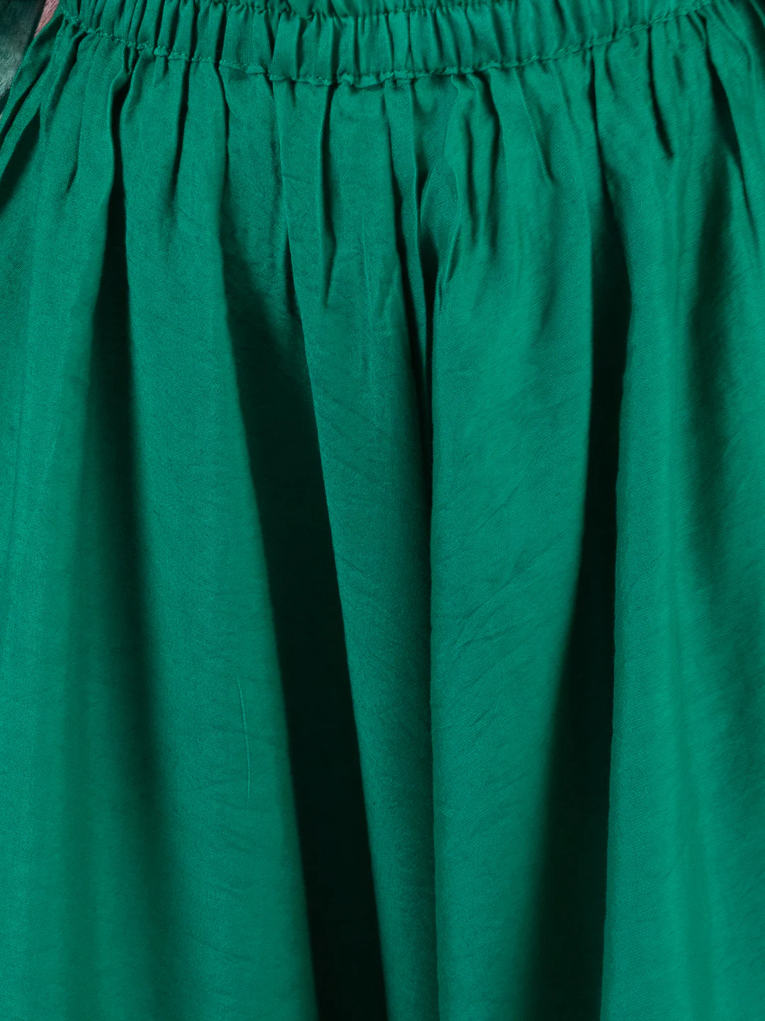 Girl's' Green Kurta Palazzo Set - Image 6