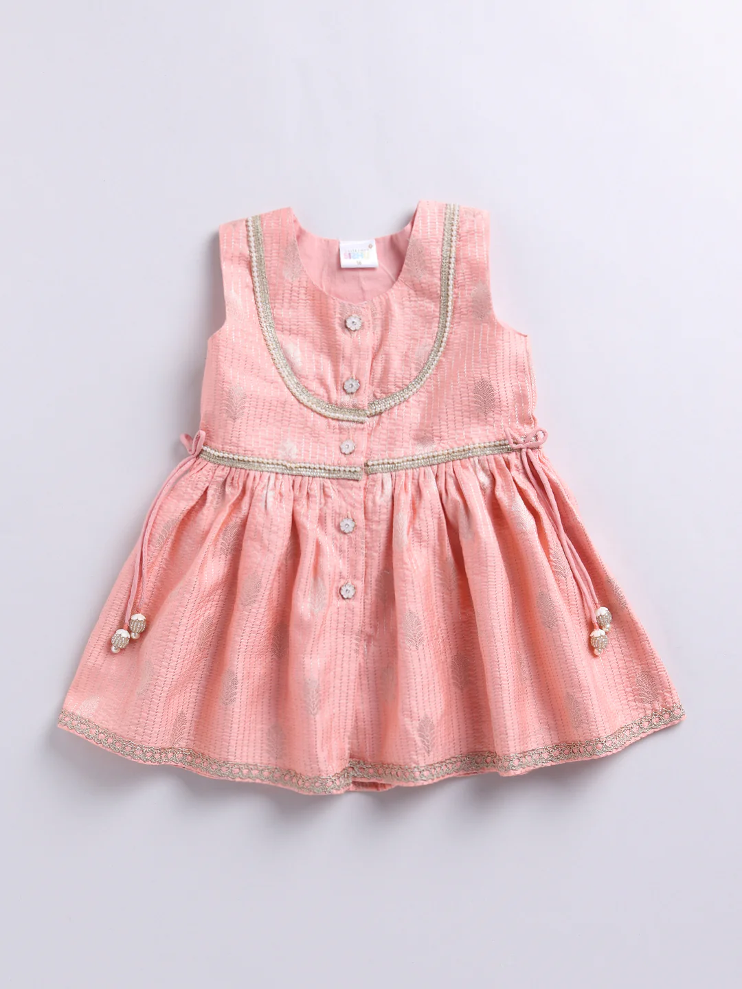 Girl's' Pink Ethnic Combo Set - Image 3