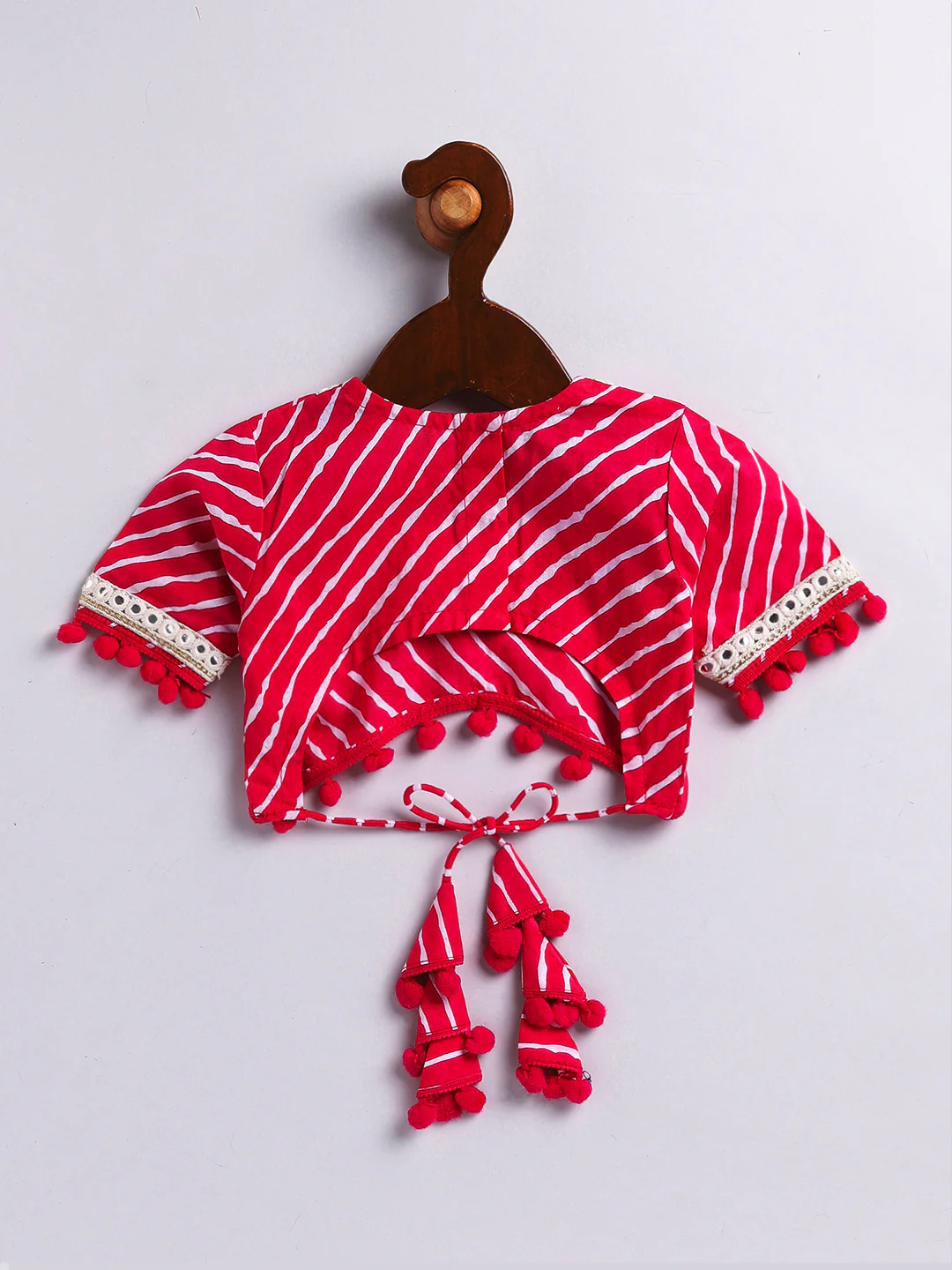 Girl's' Pink Lehenga Choli With Dupatta - Image 5