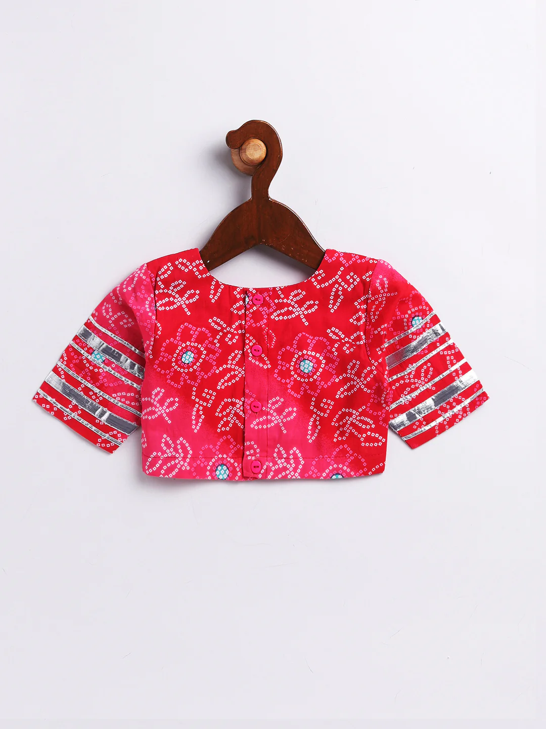 Girl's' Pink Lehenga Choli With Dupatta - Image 4