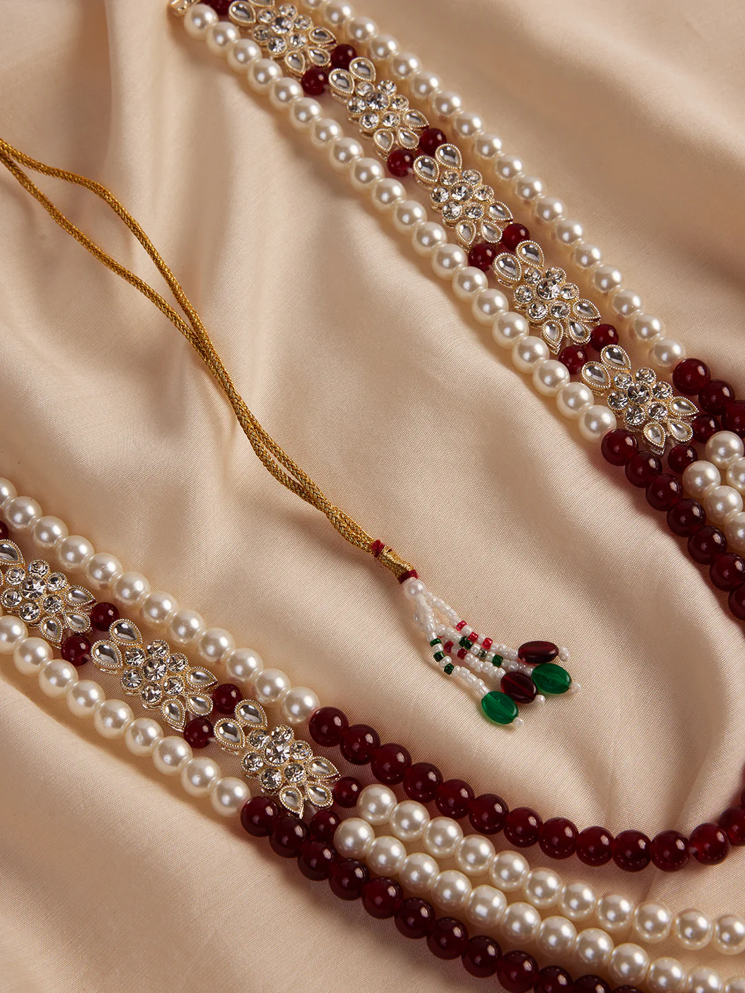 Men's Cream And Maroon - Mala - Image 3