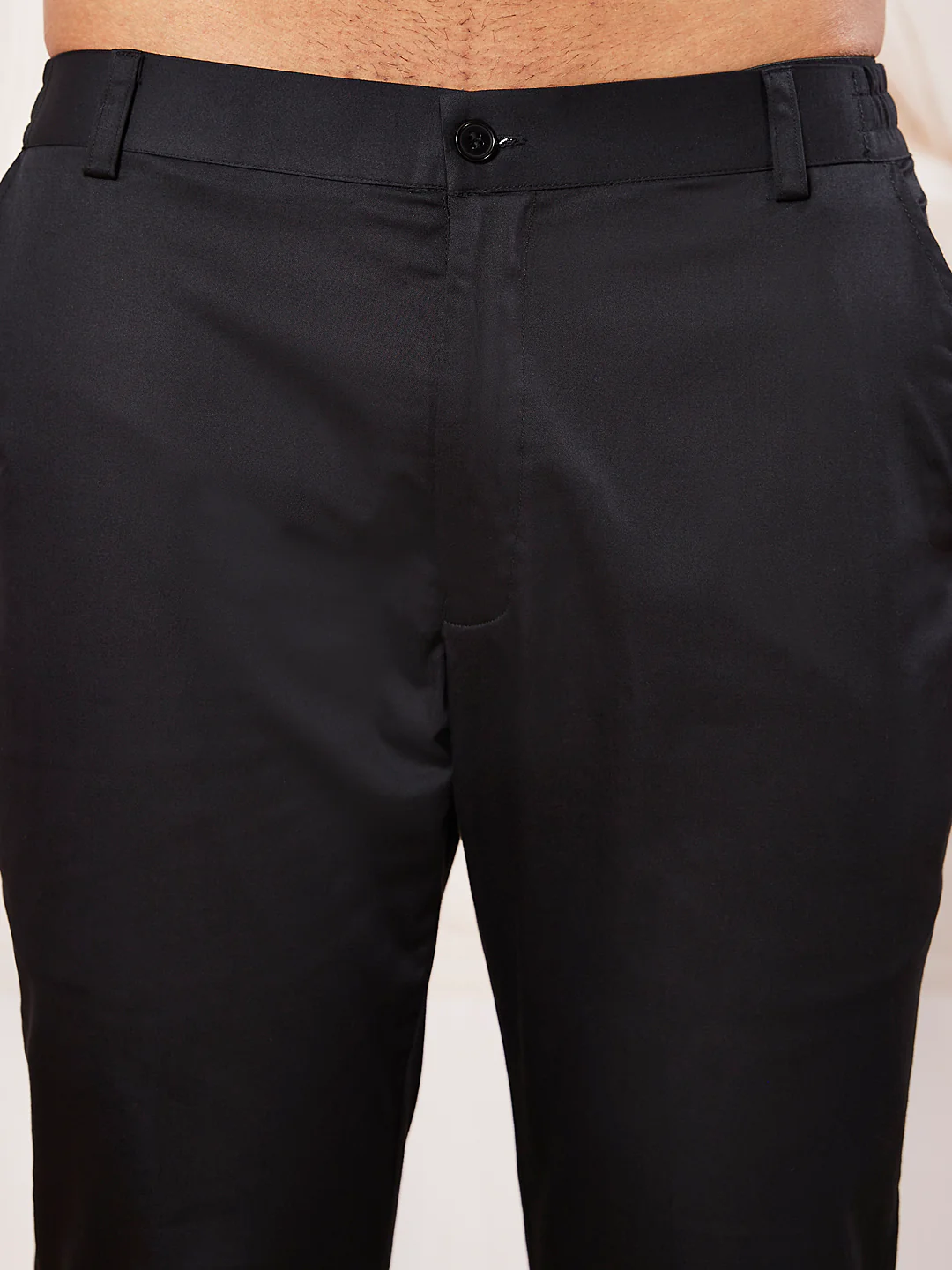 Men's Black Cotton Blend Sherwani Pant And Dupatta Set - Image 6