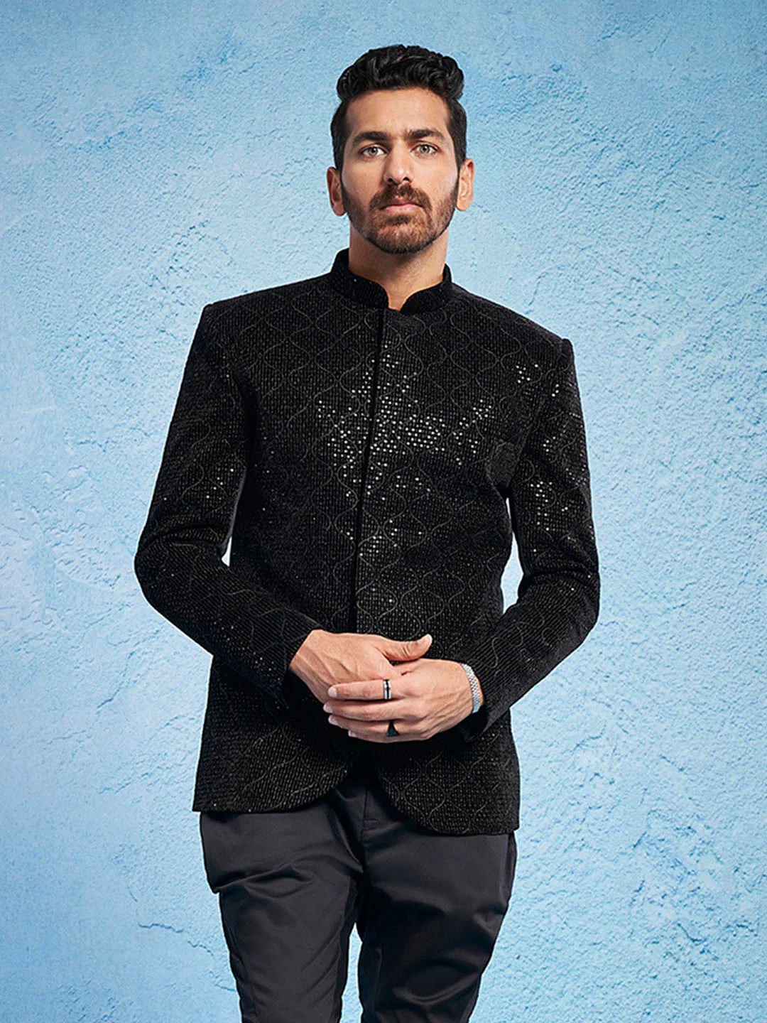 Men's Black - Jodhpuri - Image 3