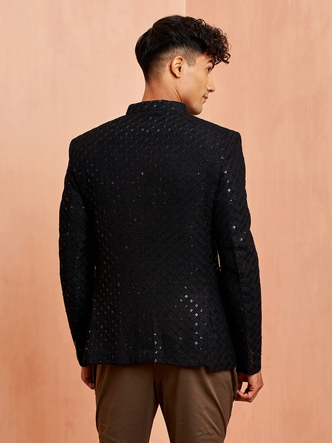 Men's Black Schiflli Jodhpuri - Image 5