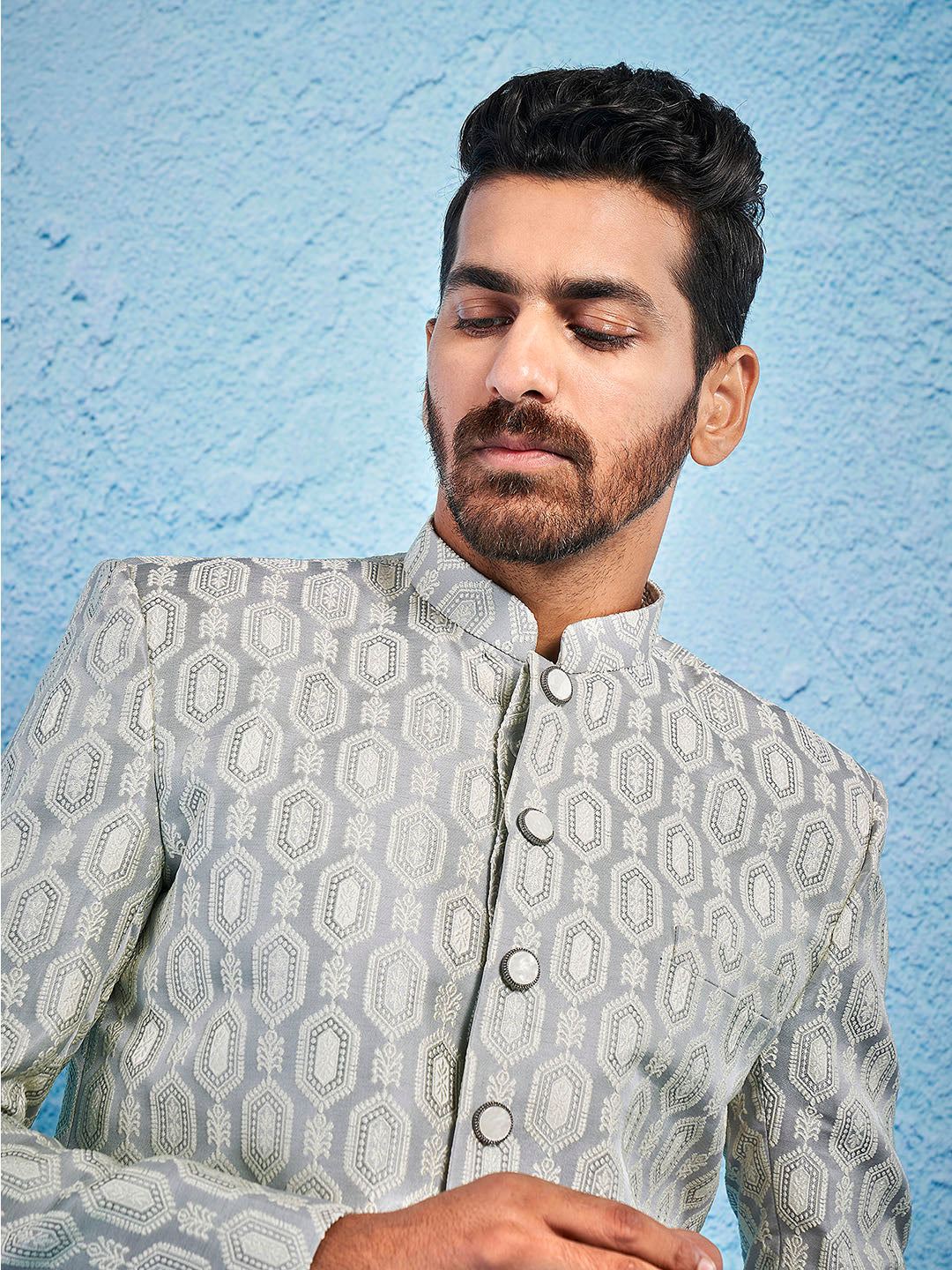 Men's Grey - Jodhpuri - Image 3
