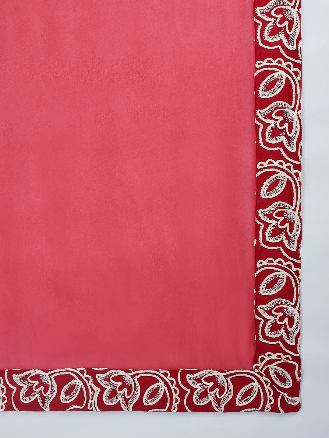 Men's Maroon Georgette Kurta Patiala And Dupatta Set. - Image 7