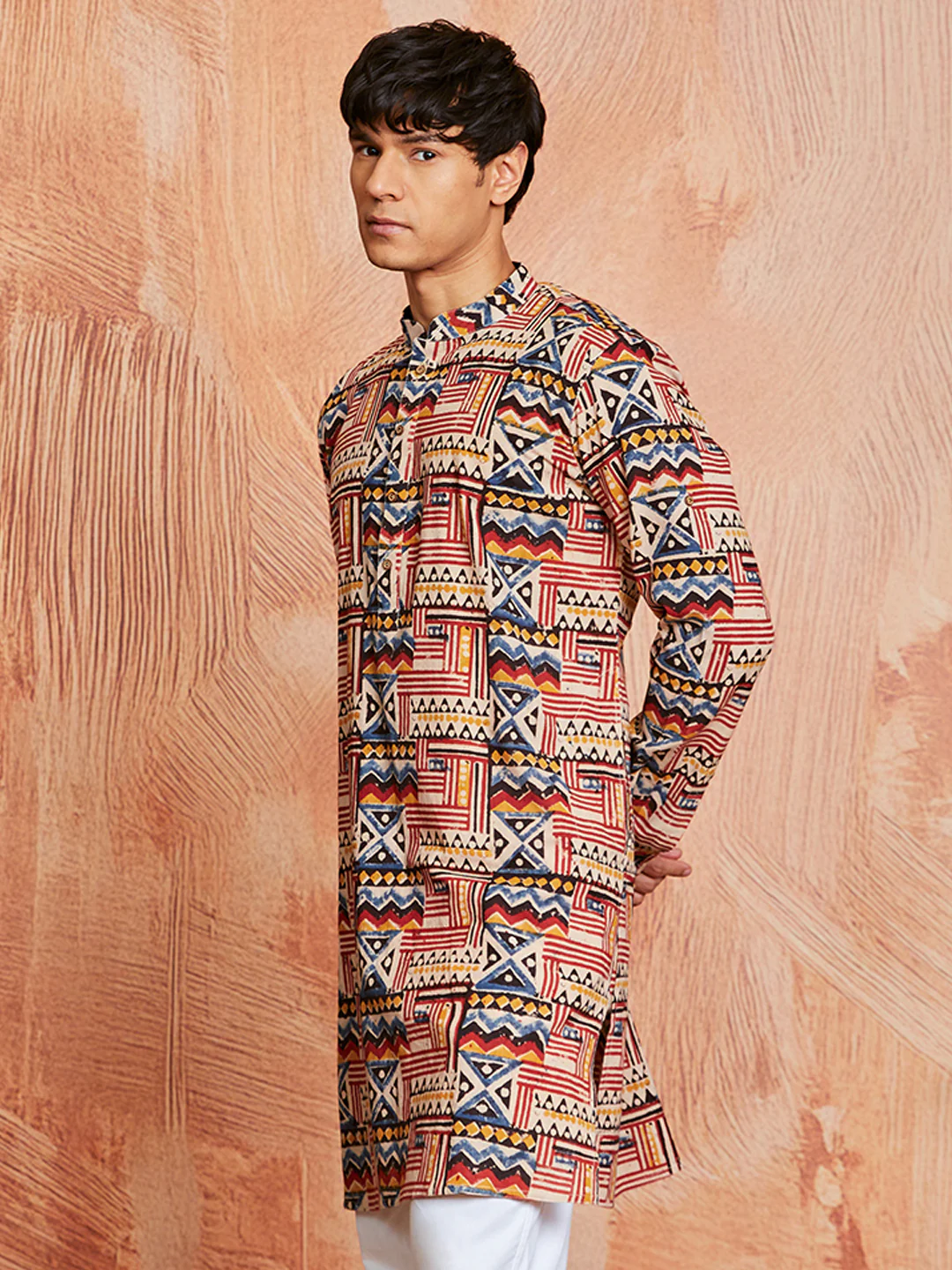 Men's Multi Color Cotton  Kurta - Image 3