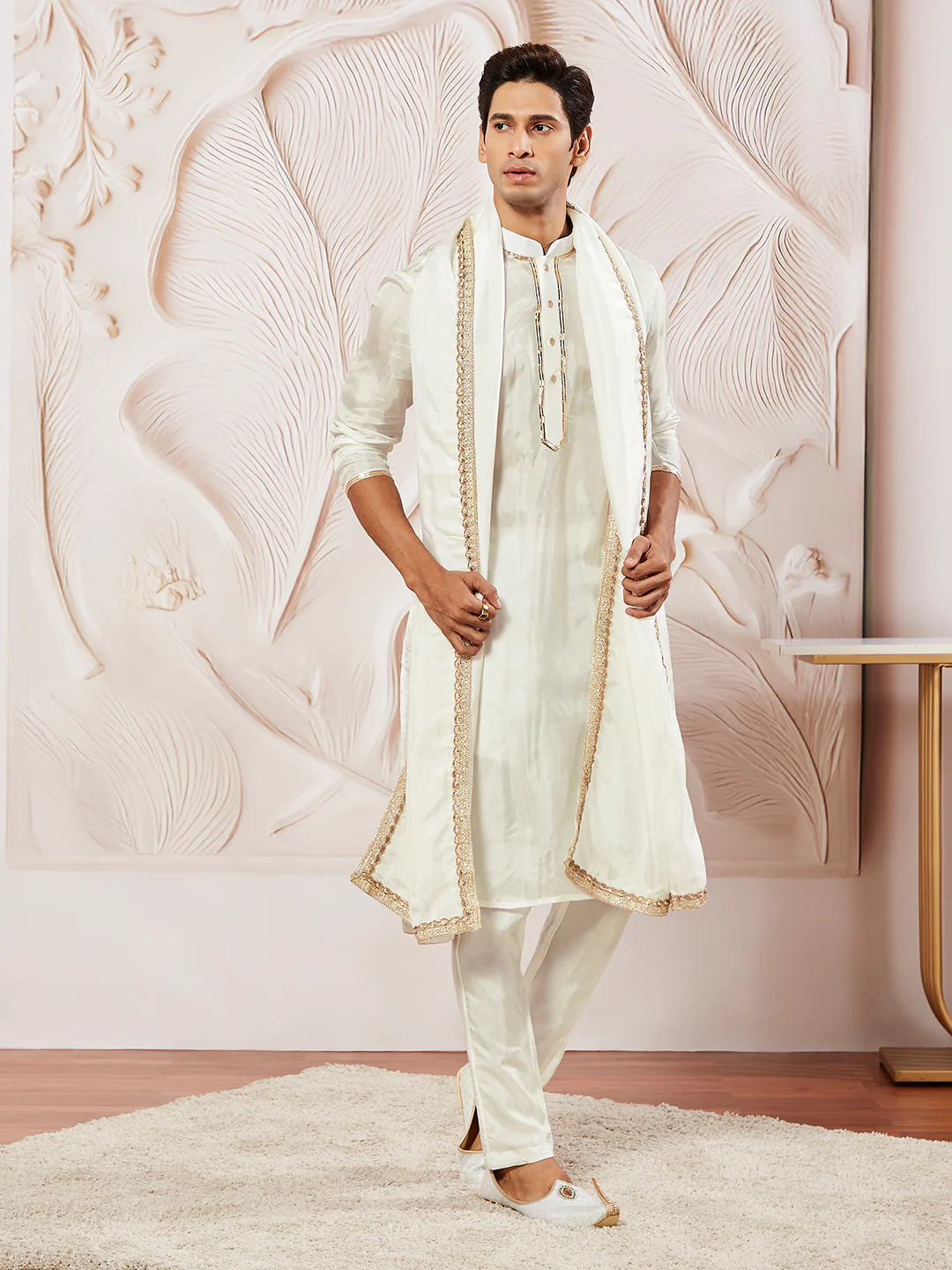 Men's White Tissue Silk - Image 5