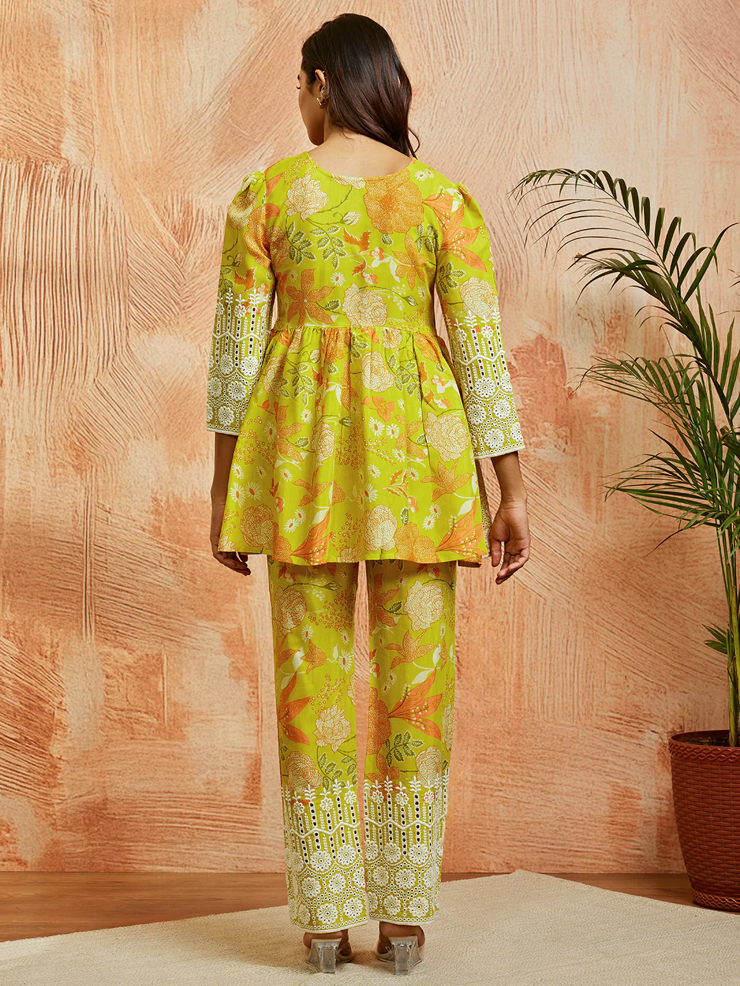 Women's Pista Green Co Ords Set - Image 4