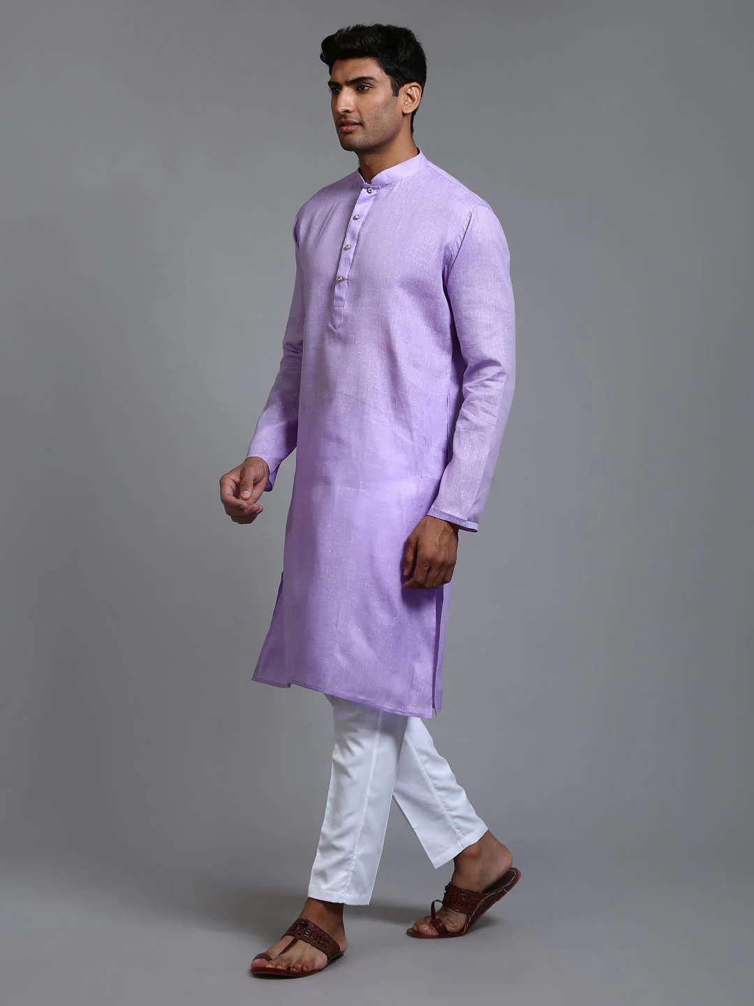 Men's White Cotton Pant Style Pyjama - Image 6
