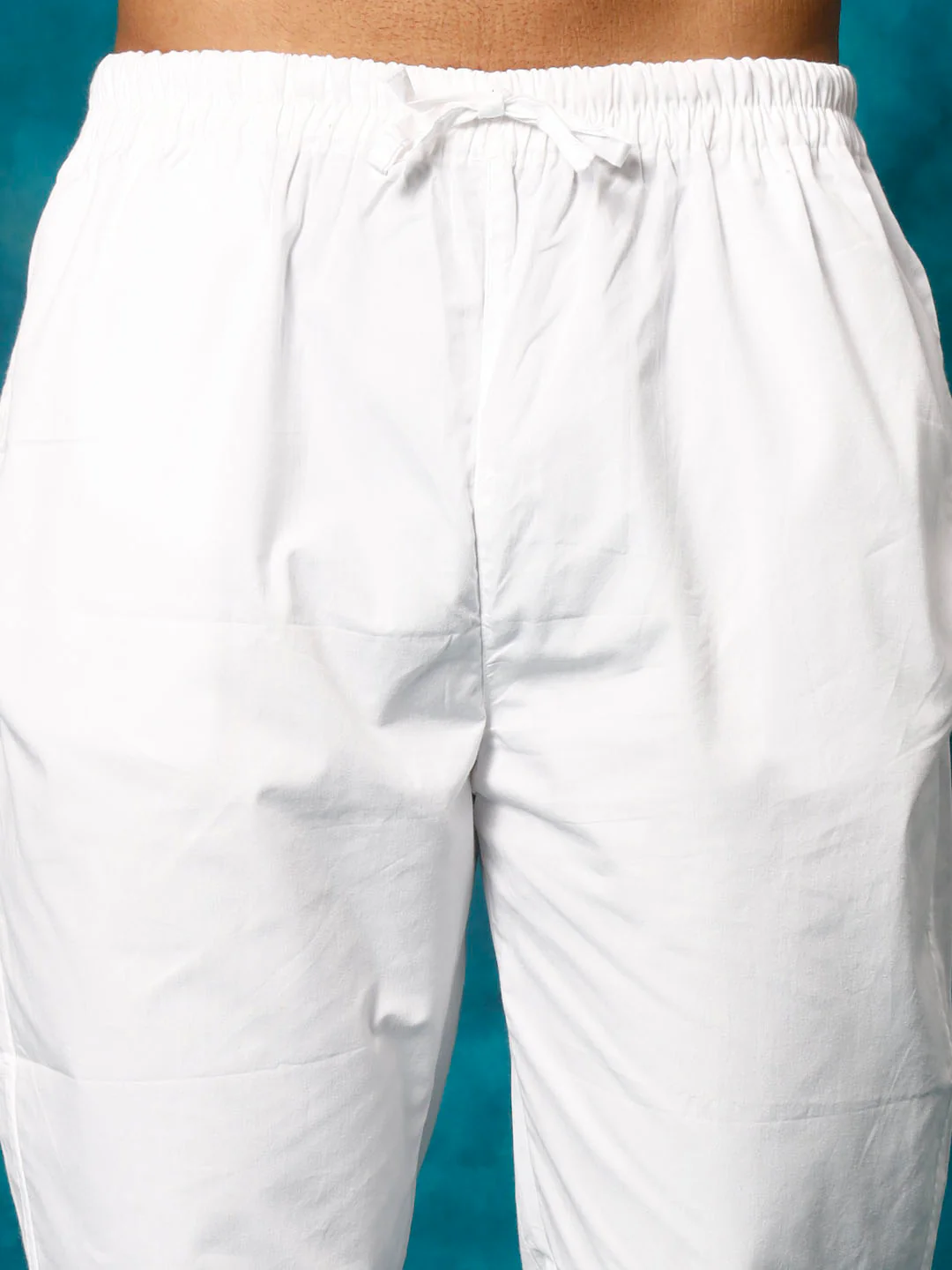 Men's Yellow Rayon Schiffli Kurta And Pant Set - Image 5
