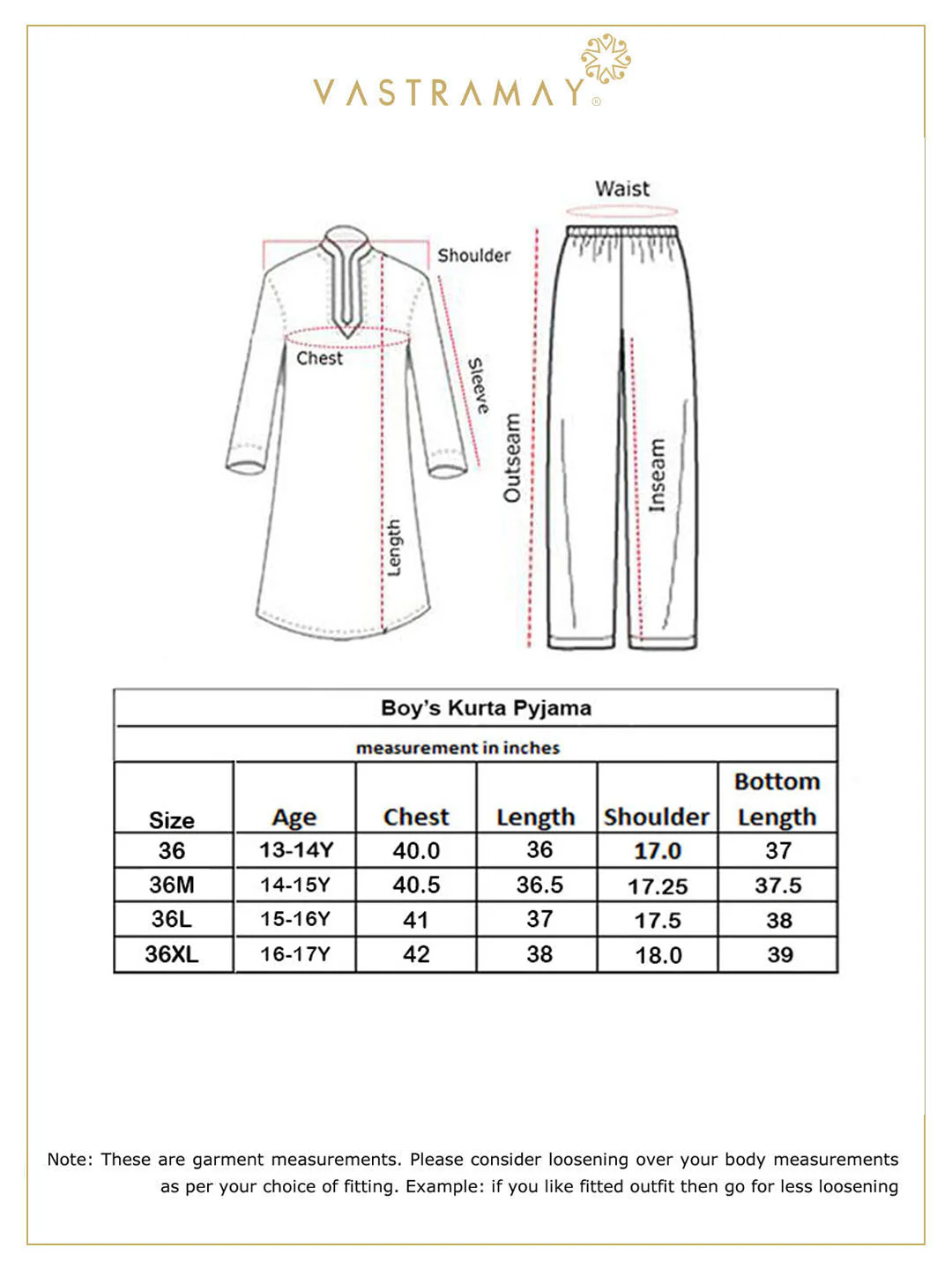 Boy's' Orange Chaikankari Kurta With White Pyjama Set - Image 8